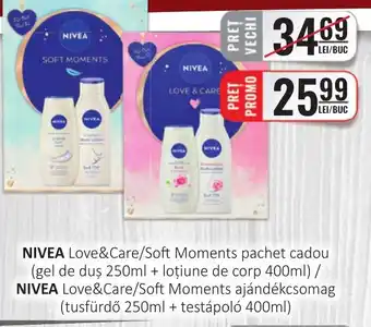 CBA NIVEA Love&Care/Soft Moments pachet cadou Ofertă