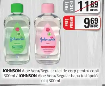 CBA JOHNSON Aloe Vera/Regular ulei de corp pentru copii Ofertă