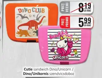 CBA Cutie sandwich Dino/Unicorn Ofertă