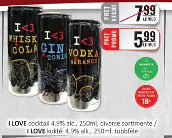 CBA I LOVE cocktail 4.9% alc. Ofertă