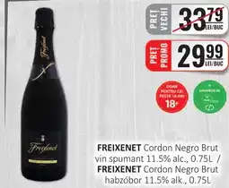 CBA FREIXENET Cordon Negro Brut vin spumant 11.5% alc. Ofertă