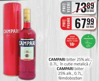 CBA CAMPARI bitter 25% alc. Ofertă