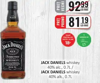 CBA JACK DANIELS whiskey 40% alc. Ofertă