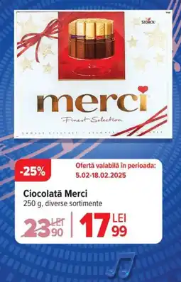 Carrefour Ciocolată Merci Ofertă