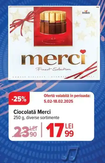 Carrefour Ciocolată Merci Ofertă