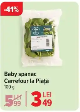 Carrefour Baby spanac Carrefour la Piață Ofertă