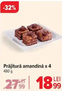 Carrefour Prăjitură amandină x 4 Ofertă