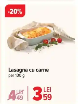 Carrefour Lasagna cu carne Ofertă