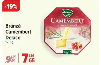 Carrefour Brânză Camembert Delaco Ofertă