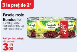 Carrefour Fasole roşie Bonduelle Ofertă