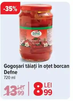 Carrefour Gogoșari tăiați în oțet borcan Defne Ofertă