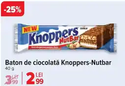 Carrefour Baton de ciocolată Knoppers-Nutbar Ofertă