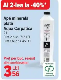 Carrefour Apă minerală platǎ Aqua Carpatica Ofertă