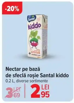 Carrefour Nectar pe bază de sfeclă roşie Santal kiddo Ofertă