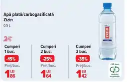 Carrefour Apǎ plată/carbogazificată Zizin Ofertă