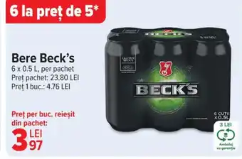 Carrefour Bere Beck's Ofertă