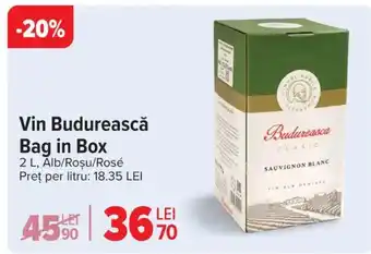 Carrefour Vin Budurească Bag in Box Ofertă