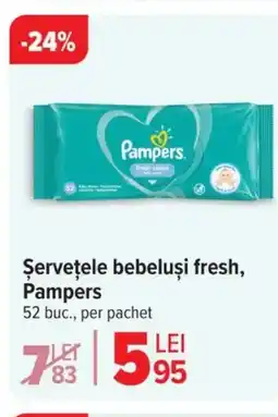 Carrefour Şervețele bebeluşi fresh, Pampers Ofertă