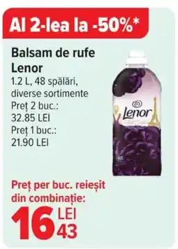 Carrefour Balsam de rufe Lenor Ofertă