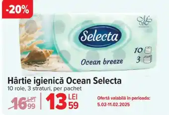 Carrefour Hârtie igienică Ocean Selecta Ofertă