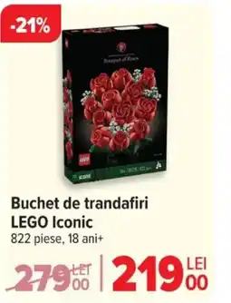 Carrefour Buchet de trandafiri LEGO Iconic Ofertă