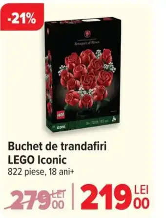 Carrefour Buchet de trandafiri LEGO Iconic Ofertă