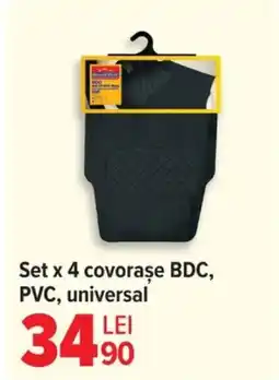 Carrefour Set x 4 covorase BDC, PVC, universal Ofertă