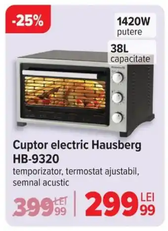 Carrefour Cuptor electric Hausberg HB-9320 Ofertă