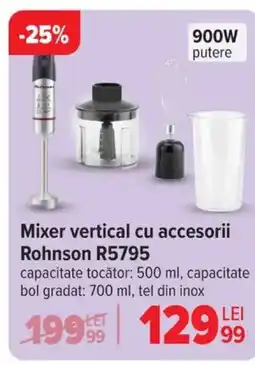 Carrefour Mixer vertical cu accesorii Rohnson R5795 Ofertă