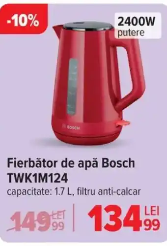 Carrefour Fierbător de apă Bosch TWK1M124 Ofertă