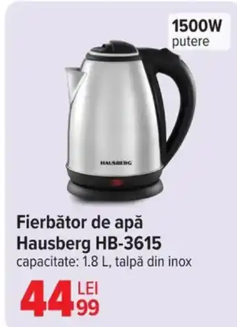 Carrefour Fierbător de apă Hausberg HB-3615 Ofertă