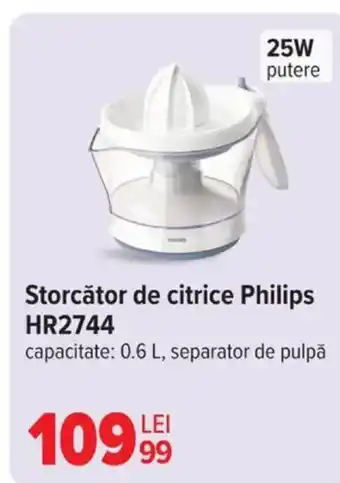 Carrefour Storcător de citrice Philips HR2744 Ofertă