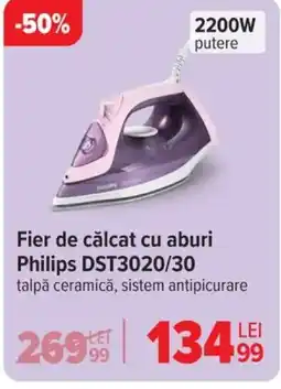 Carrefour Fier de călcat cu aburi Philips DST3020/30 Ofertă