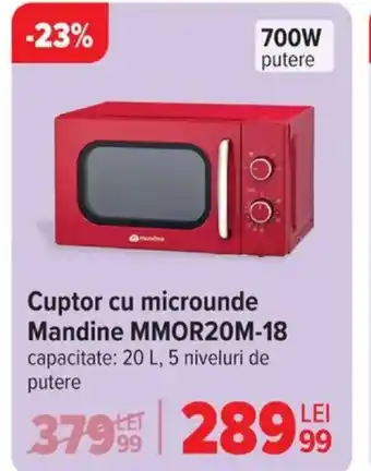 Carrefour Cuptor cu microunde Mandine MMOR20M-18 Ofertă