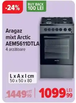 Carrefour Aragaz mixt Arctic AEM5611DTLA Ofertă