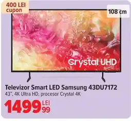 Carrefour Televizor Smart LED Samsung 43DU7172 Ofertă