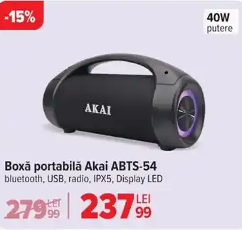 Carrefour Boxǎ portabilă Akai ABTS-54 Ofertă