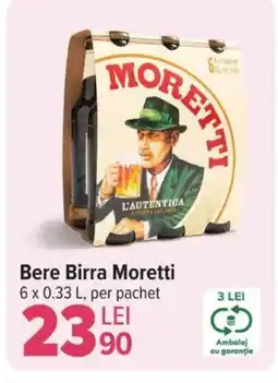 Carrefour Bere Birra Moretti Ofertă