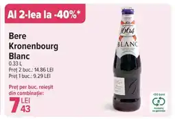 Carrefour Bere Kronenbourg Blanc Ofertă