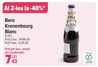 Carrefour Bere Kronenbourg Blanc Ofertă