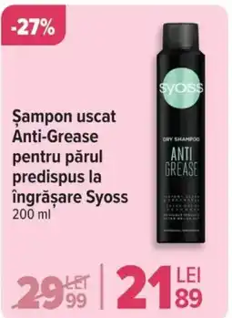 Carrefour Şampon uscat Anti-Grease pentru părul predispus la îngrășare Syoss Ofertă