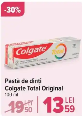 Carrefour Pastă de dinți Colgate Total Original Ofertă