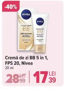 Carrefour Cremă de zi BB 5 în 1, FPS 20, Nivea Ofertă