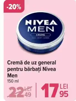 Carrefour Cremă de uz general pentru bărbați Nivea Men Ofertă