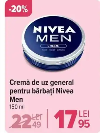 Carrefour Cremă de uz general pentru bărbați Nivea Men Ofertă