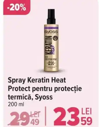 Carrefour Spray Keratin Heat Protect pentru protecție termică, Syoss Ofertă