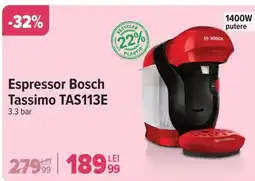 Carrefour Espressor Bosch Tassimo TAS113E Ofertă