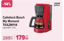 Carrefour Cafetieră Bosch My Moment TKA2M114 Ofertă