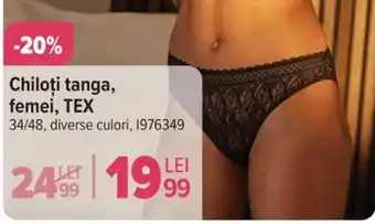 Carrefour Chiloţi tanga, femei, TEX Ofertă