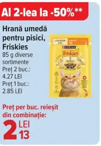 Carrefour Market Hrană umedă pentru pisici, Friskies Ofertă